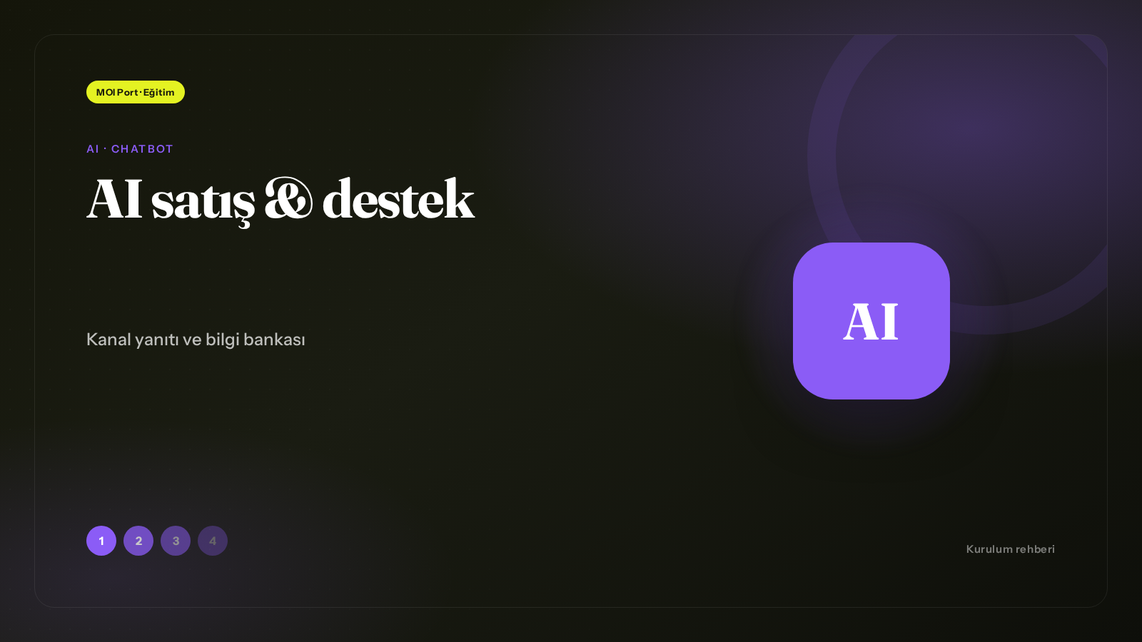AI satış & destek